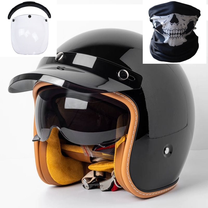 Motorcycle Helmet Motorcycle Helmet Men's And Women's Electric Car Built-in Goggles