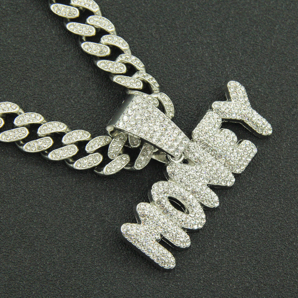Exaggerated Punk Personality Wide Cuban Chain Clavicle