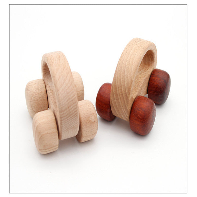Voiture en bois écologique en forme de bébé chien, jouets de puzzle animaux de dessin animé pour nourrissons, blocs éducatifs d'apprentissage pour enfants, bricolage.