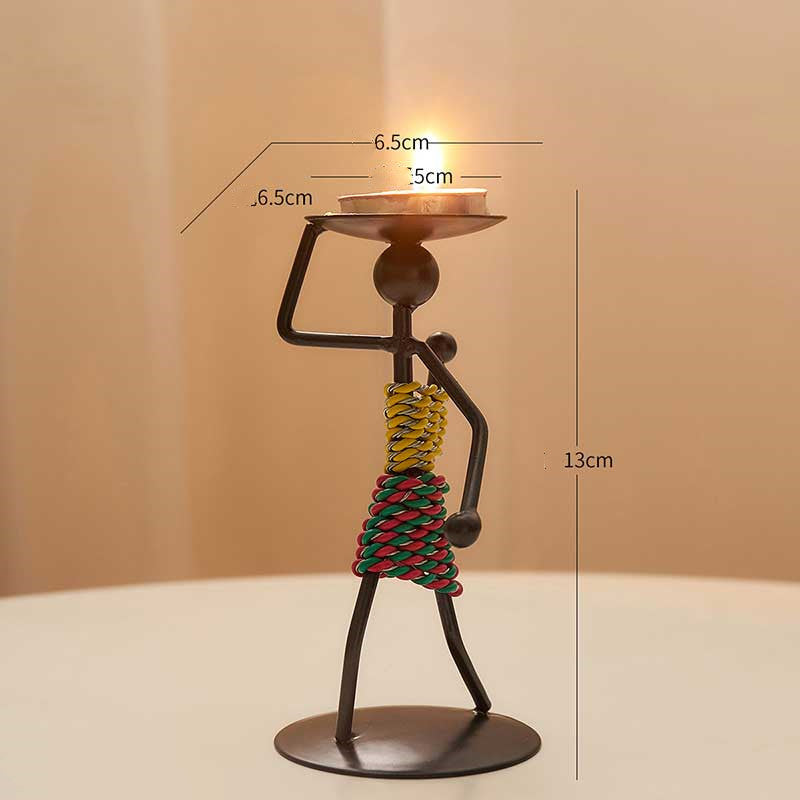 Bougeoir Créatif En Fer Décoration De Maison Cuisine Restaura