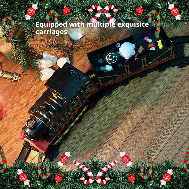 Retro Small Train Boy Track Car Toy Set