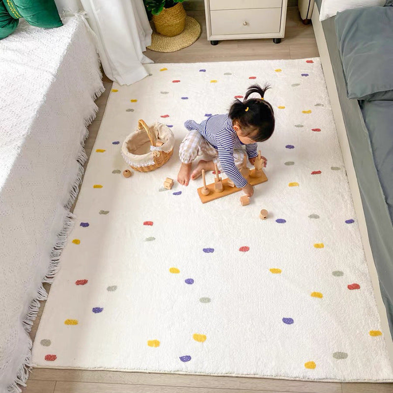 Simple And Cute Living Room Bedroom Carpet Bedside Blanket For Children