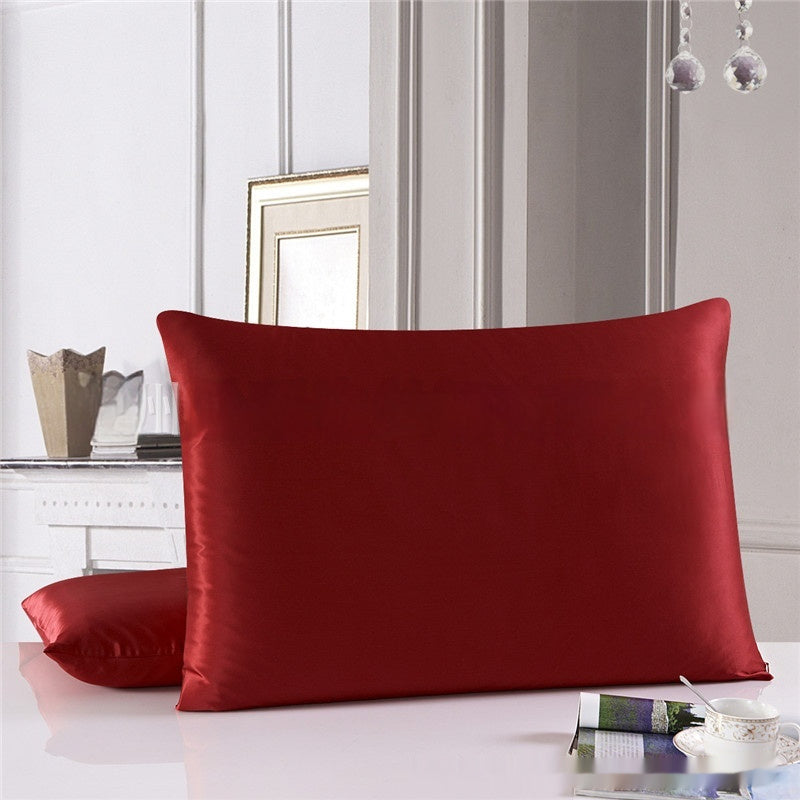 Heavy 19 M Double-sided Silk Solid Color Pillowcase
