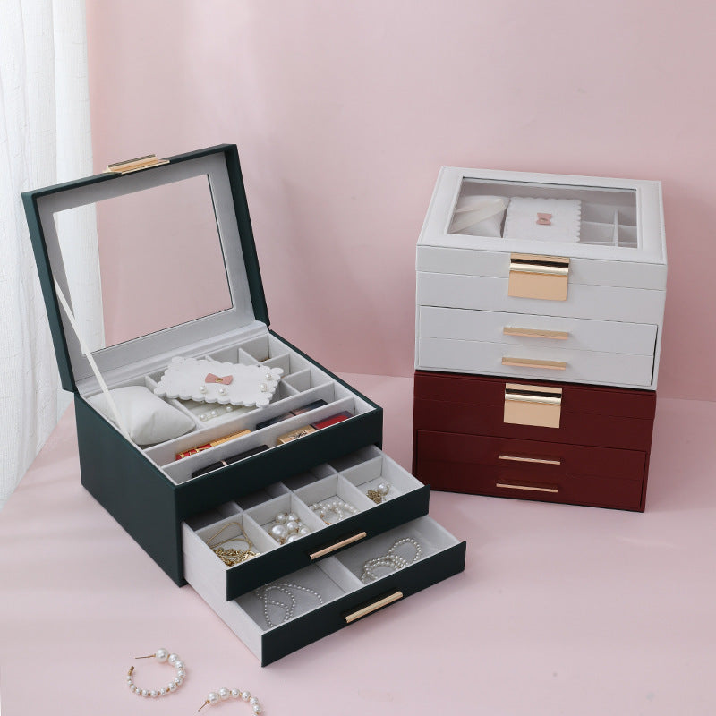 Large Three-layer Jewelry Display Organizer