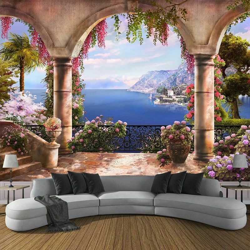 Restaurant 3D Stereo High-definition Non-woven Wallpaper