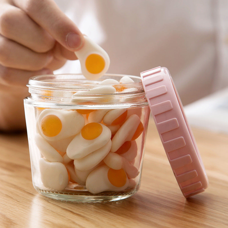 Box For Side Dishes With Lid Glass Bottle Multigrain Storage Jar