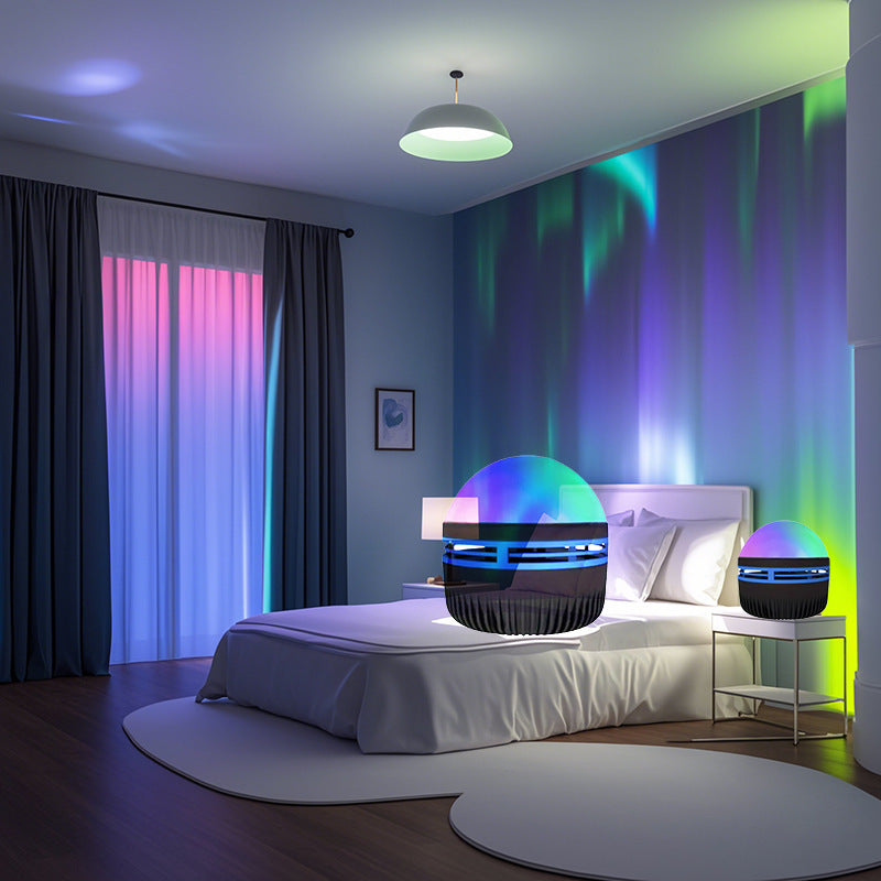Veilleuse à LED effet ondulations d'eau avec projection lumineuse