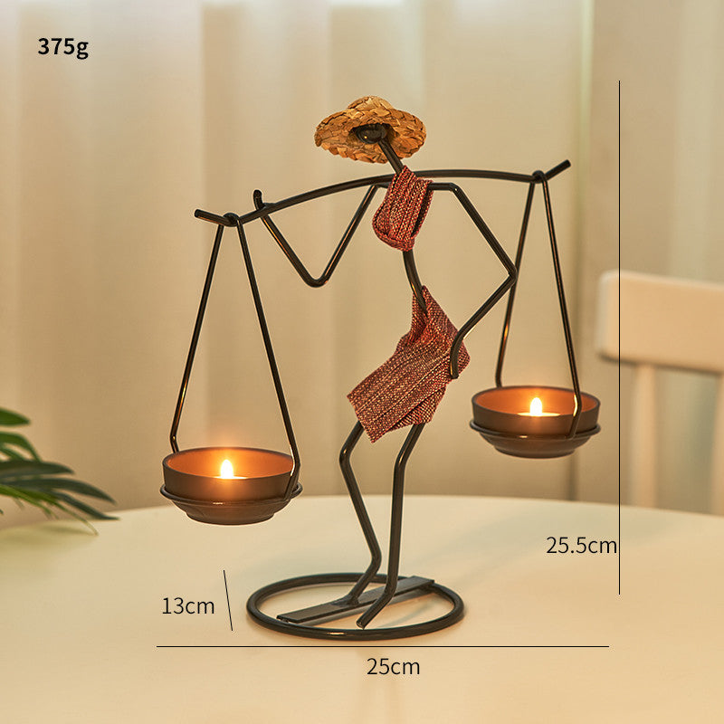 Bougeoir Créatif En Fer Décoration De Maison Cuisine Restaura