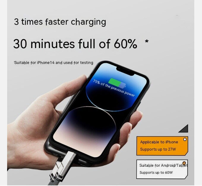Four-in-one Fast Charge Data Cable