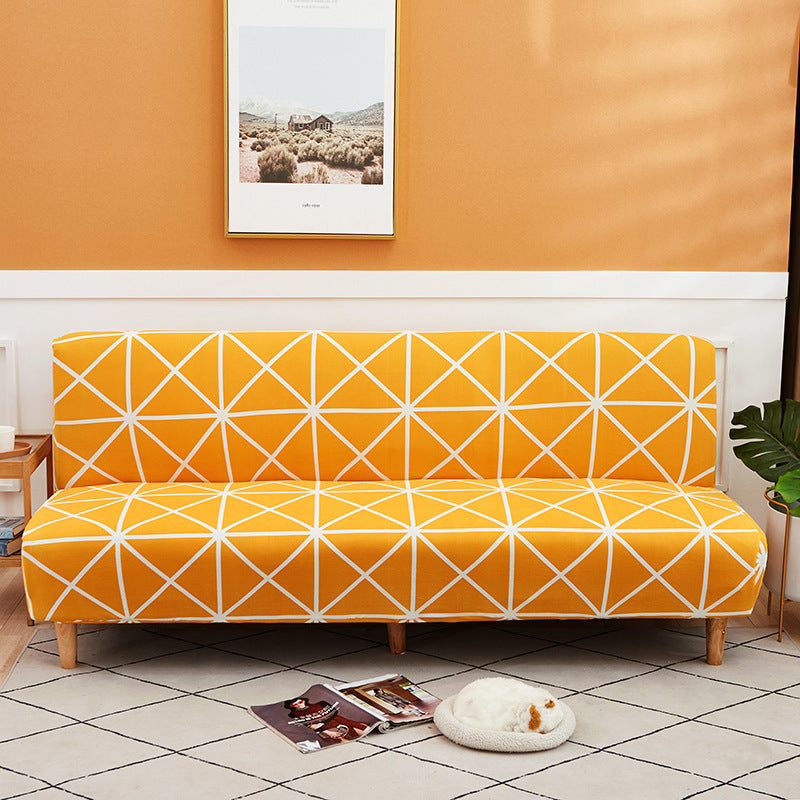 All-Inclusive Stretch Fabric Armless Sofa Towel Sofa Cover