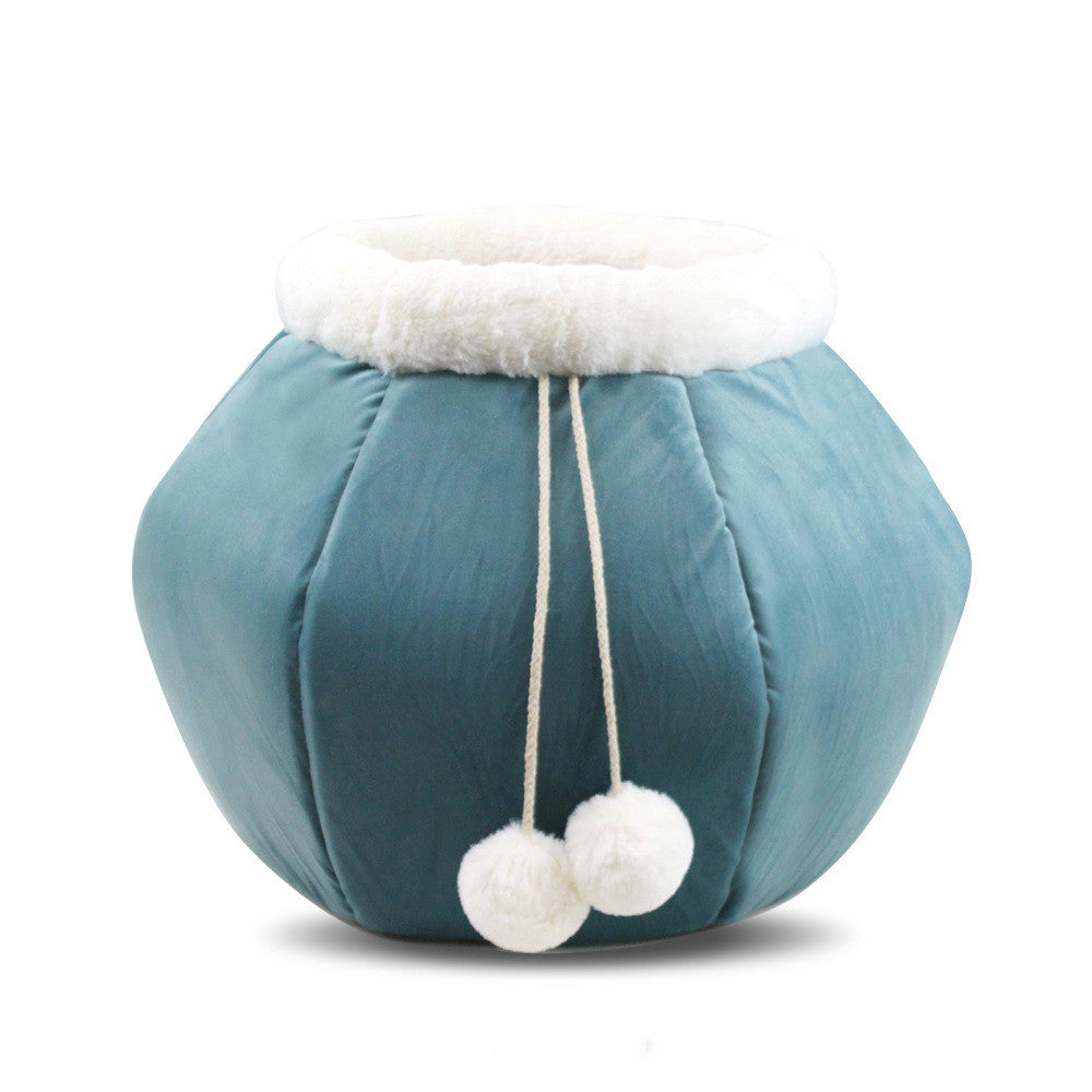 Autumn And Winter Deep Sleep Foldable Creative Fish Basket Pet Bed
