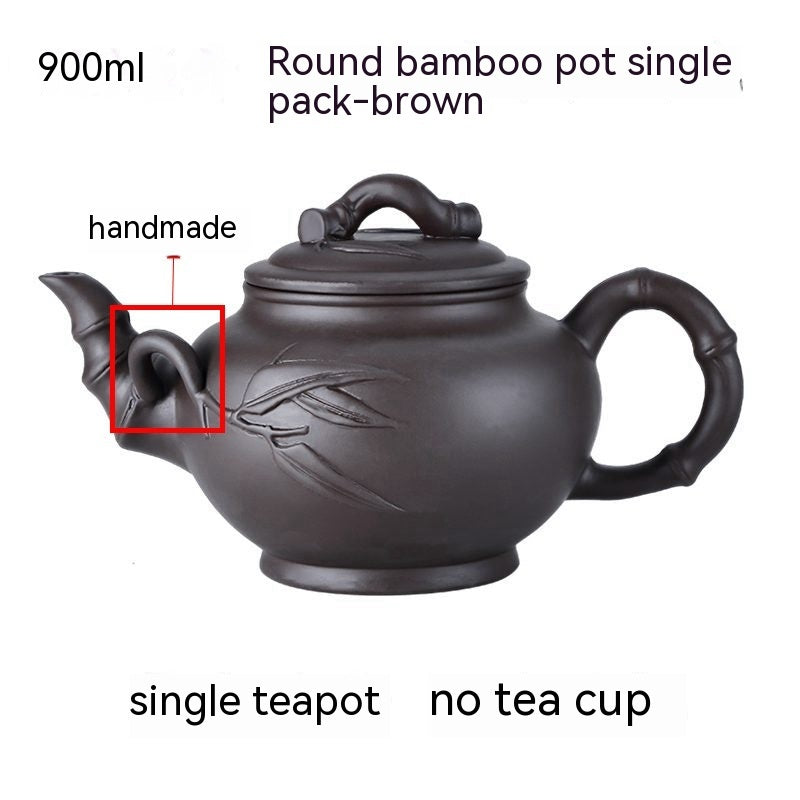 Purple Clay Teapot, Large Capacity, Large Household Kung Fu Tea Set