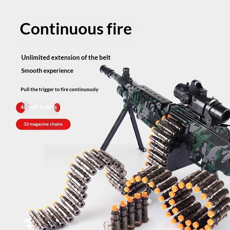 M249 Pineapple Light Machine Gun Electric Toy For Kids