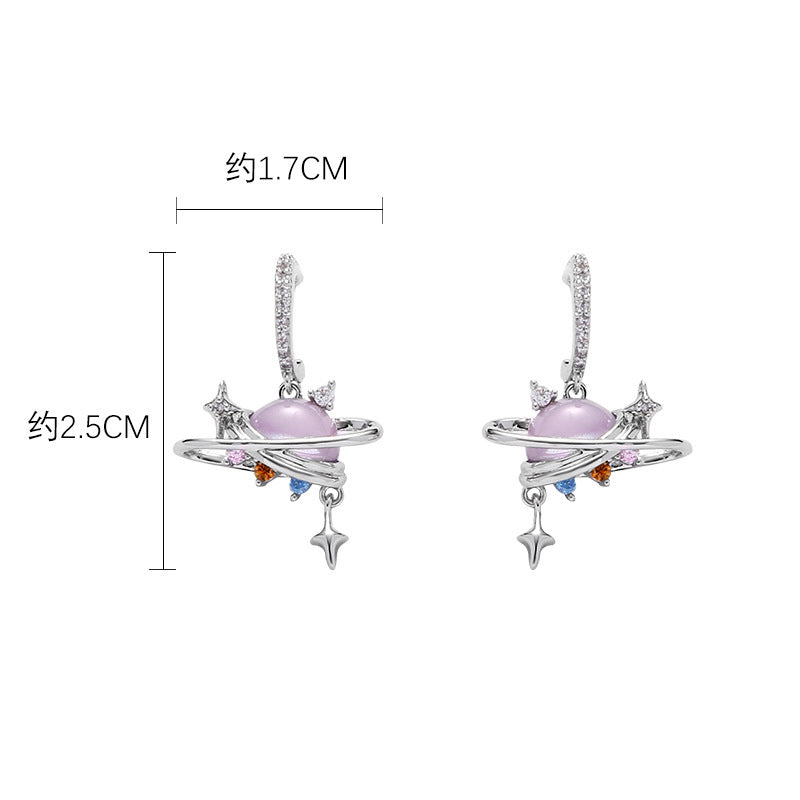 Fashion Personality Planet Earrings Women