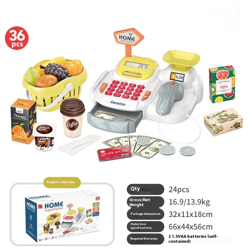 Children's Toy Play House Cashier Coffee Machine Assembly