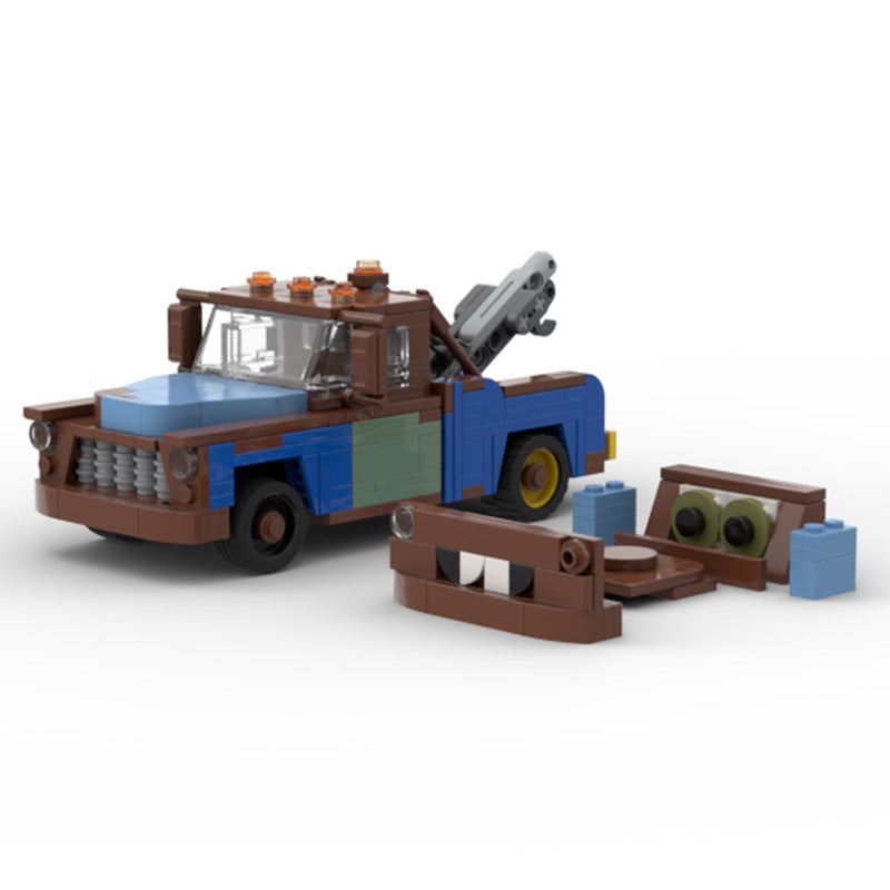 Creative Retro Trailer Model Car Model Assembled Toy