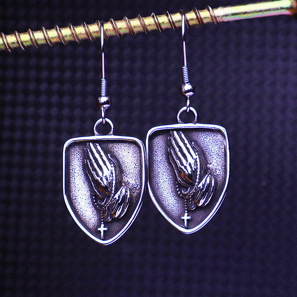 Triangle Rune Eardrops Men Women Fashion And Personalized Earrings