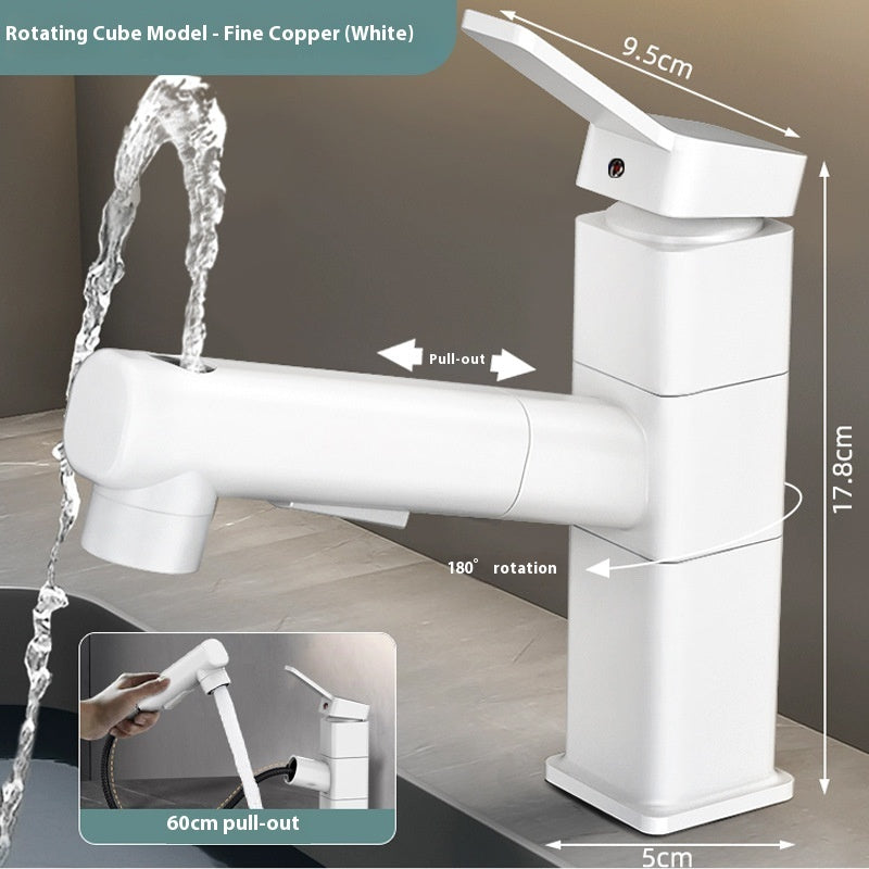 Pull-out Faucet Bathroom Wash Face Hand