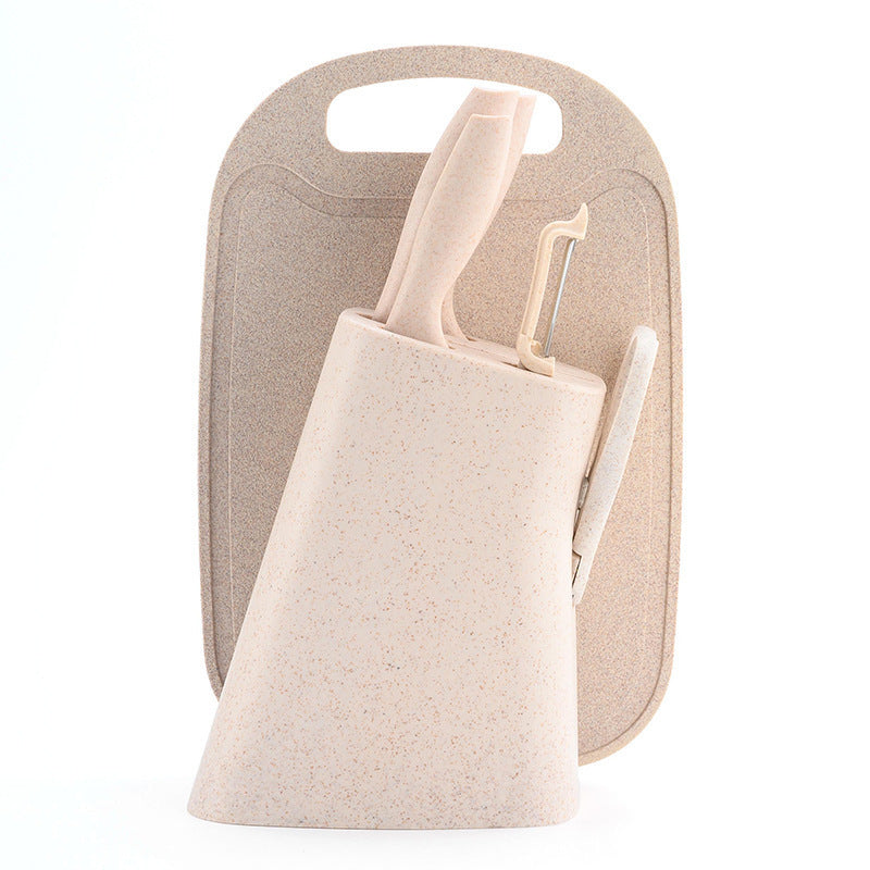 Color Straw Cutter With Cutting Board Suit
