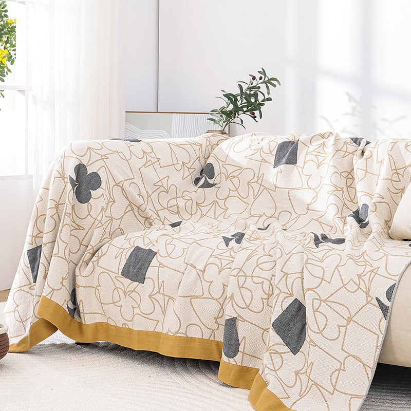 Towel Blanket Thickened Soft All Cotton Cover Blanket Breathable Towel Blanket