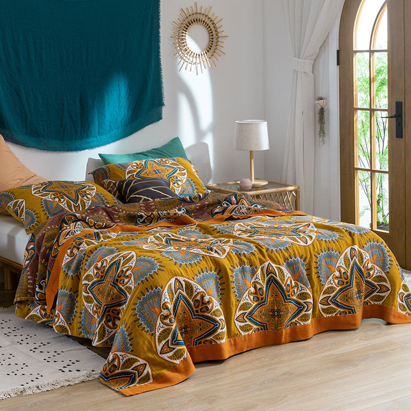 New Five-layer Summer Office Nap Cotton Soft Blanket