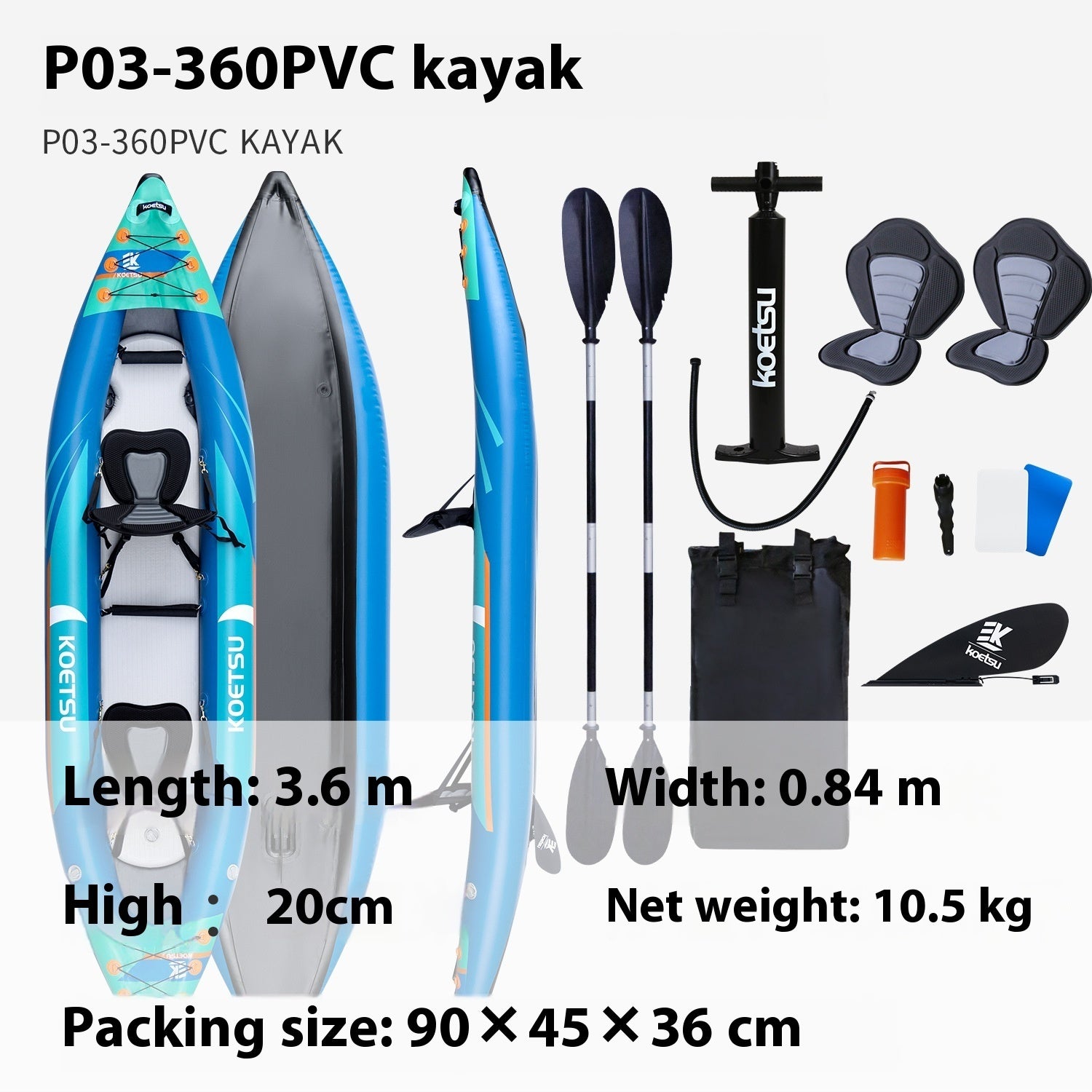 Single Double Canoe Rafting Rubber Raft