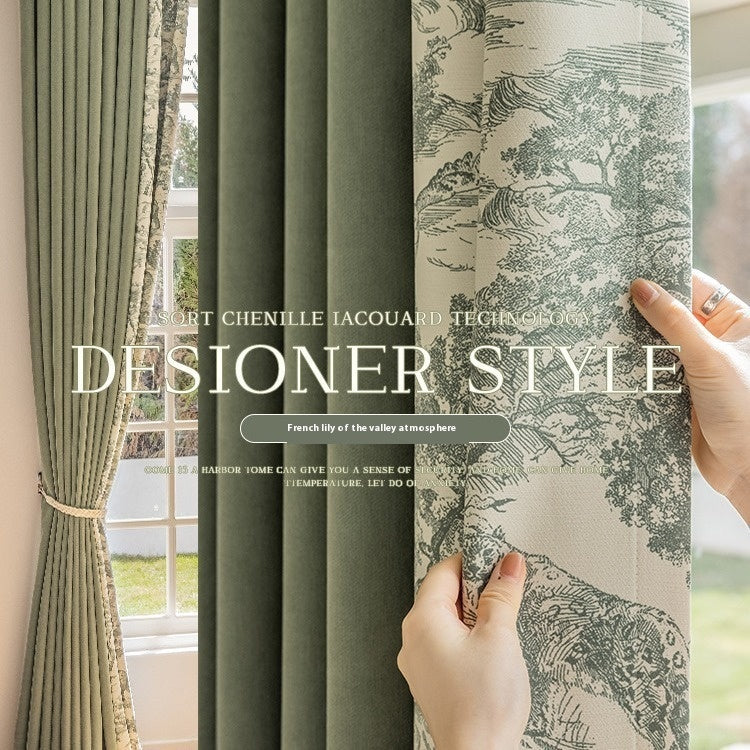 French Chenille Curtain High Shading Bedroom