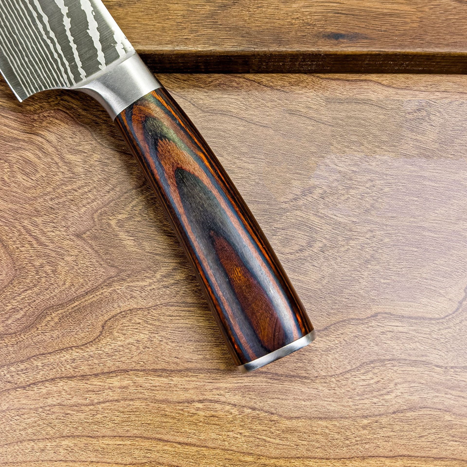 Damascus Pattern Japanese Kitchen Knife