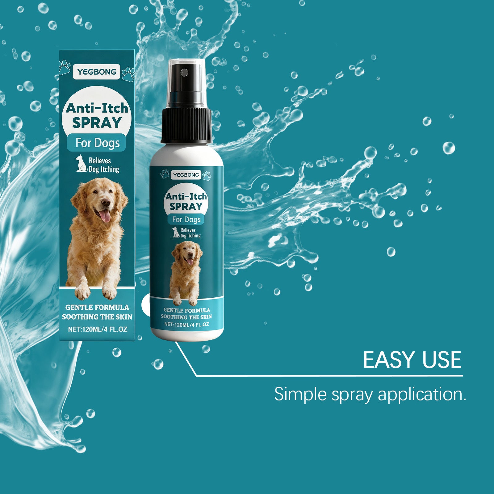 Pet Skin Care Spray Gentle Ingredients Relieve Pet Skin Discomfort