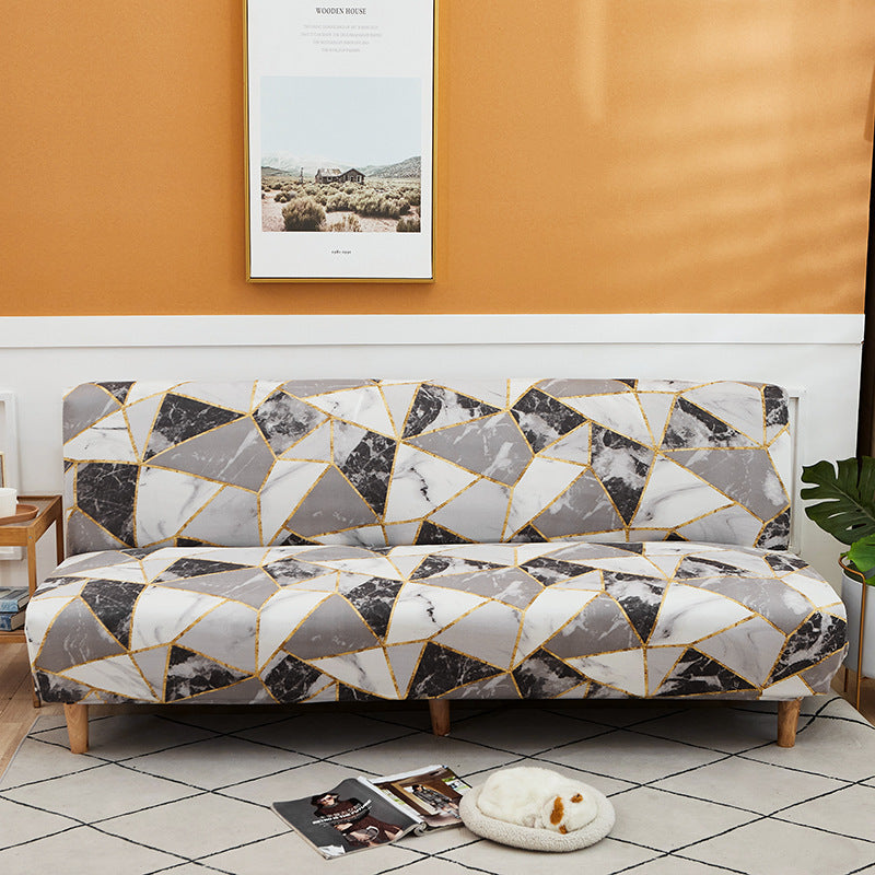 All-Inclusive Stretch Fabric Armless Sofa Towel Sofa Cover