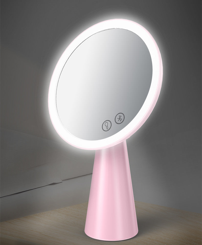 Makeup Mirror With Light Under The Net Celebrity Female Fill Light Large Beauty Mirror Wash Hand Portable Makeup Mirror