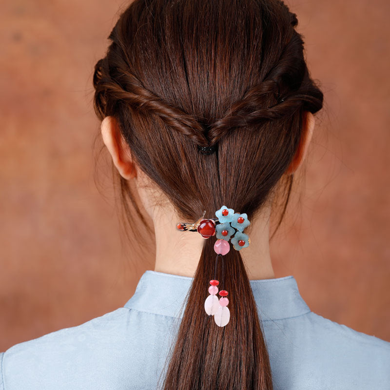 Glazed Retro Hair Ring Head Rope For Women