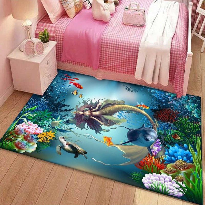 3D Vision Living Room Coffee Table Carpet