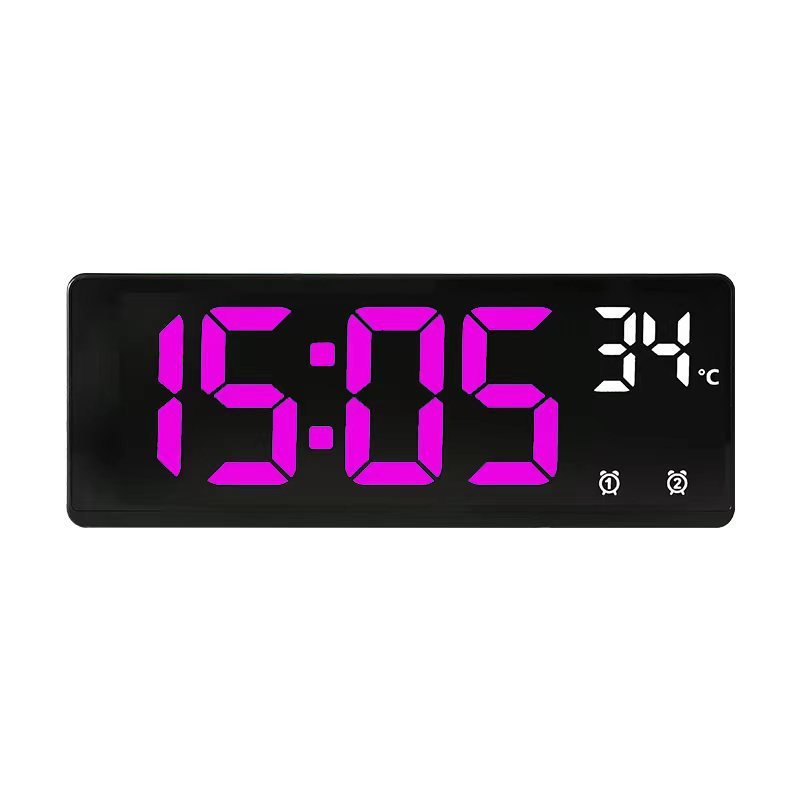 Horloge électronique multifonction créative Horloge simple grand écran Alarme multi-groupes
