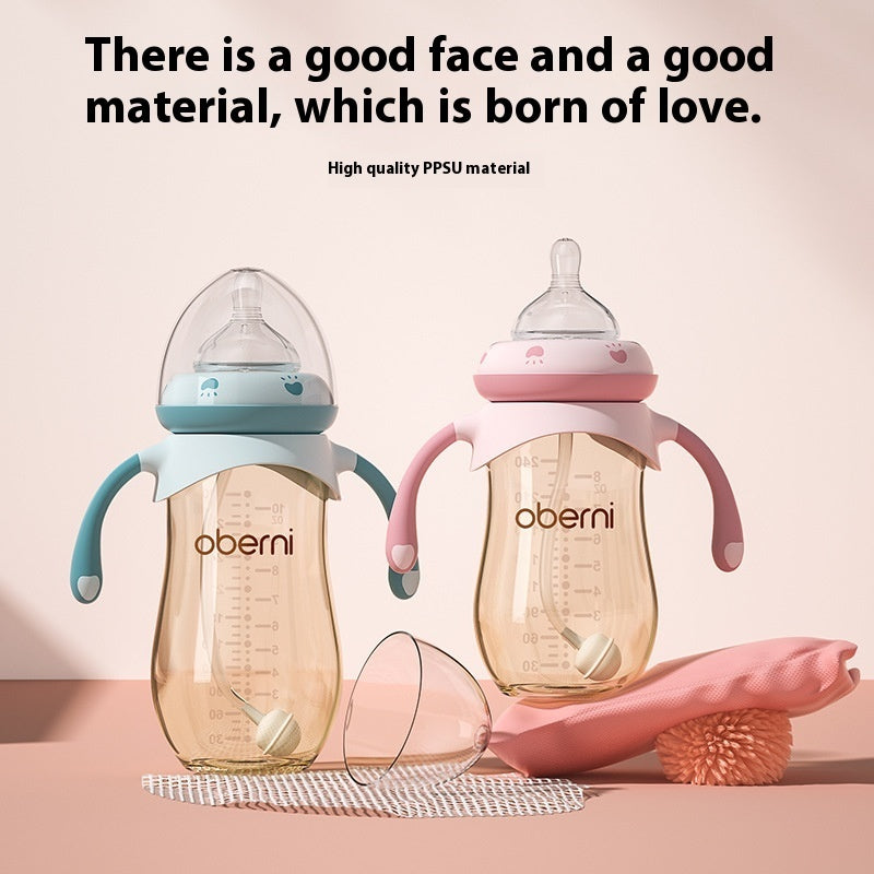 Feeding Bottle Anti-flatulence Drop-resistant Wide Caliber Three Purposes