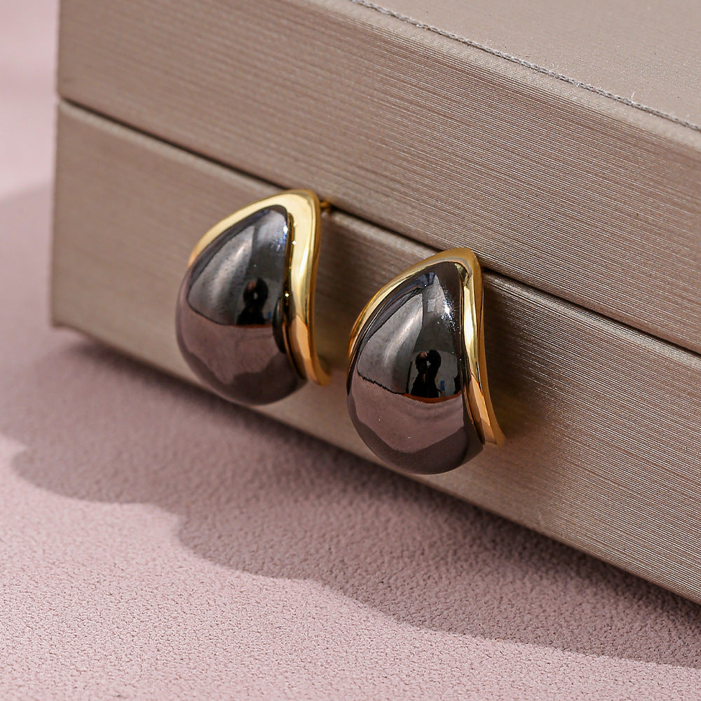French Retro Stud Earrings Fashion Minimalism Earrings Unisex
