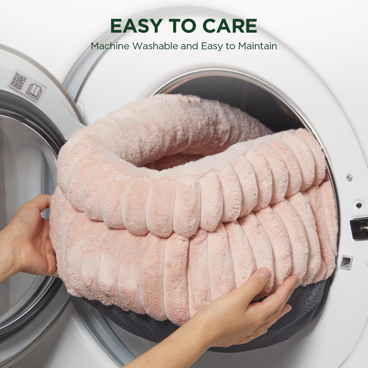 Lit pour chat, lit pour chaton, lits ronds lavables pour chats d'intérieur, lit pour animaux de compagnie en peluche super douce en fausse fourrure pour chiots et chatons avec fond antidérapant