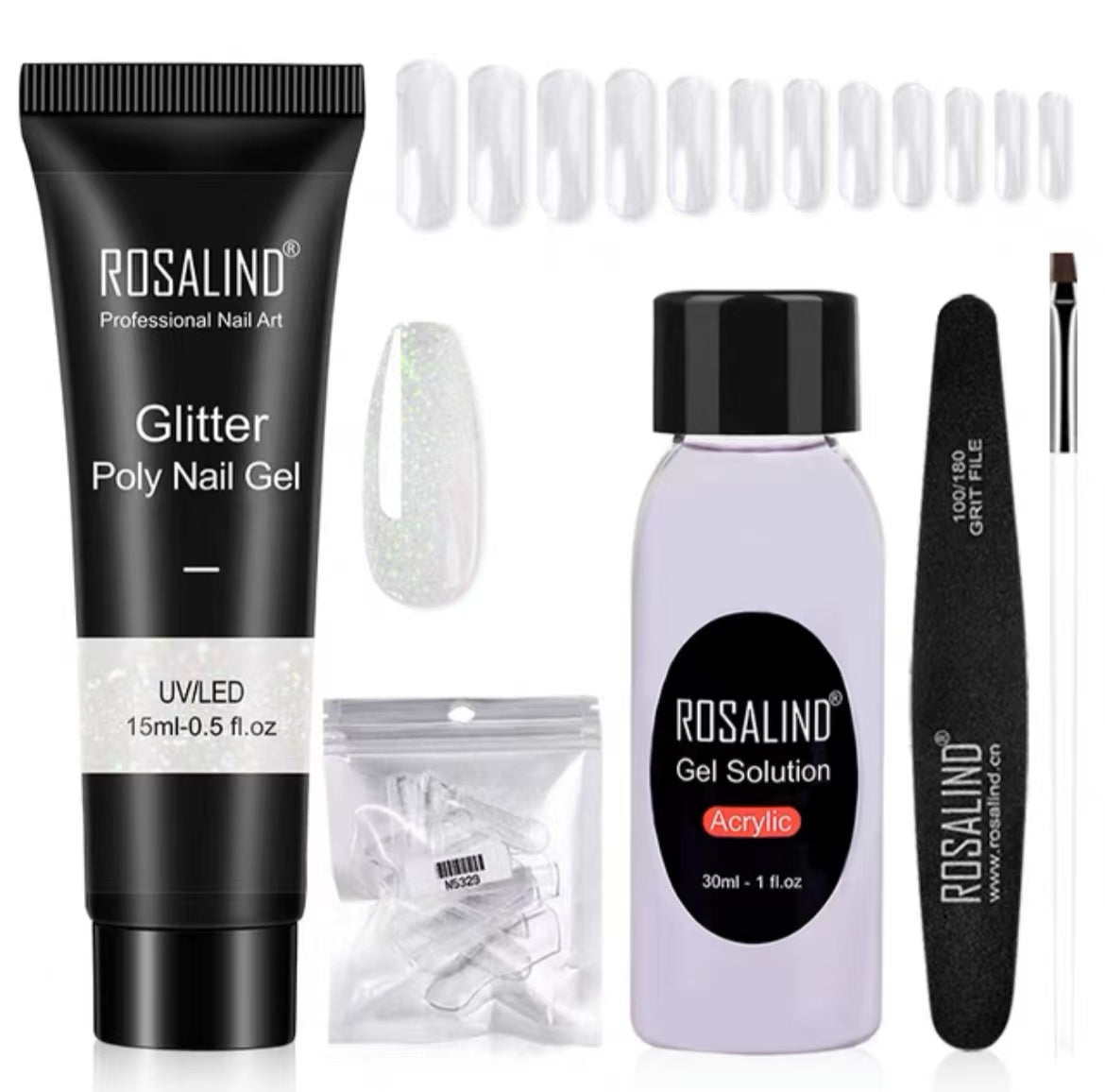 Extension Gel Polish Kit For Manicure Poly Nail Gel Set For