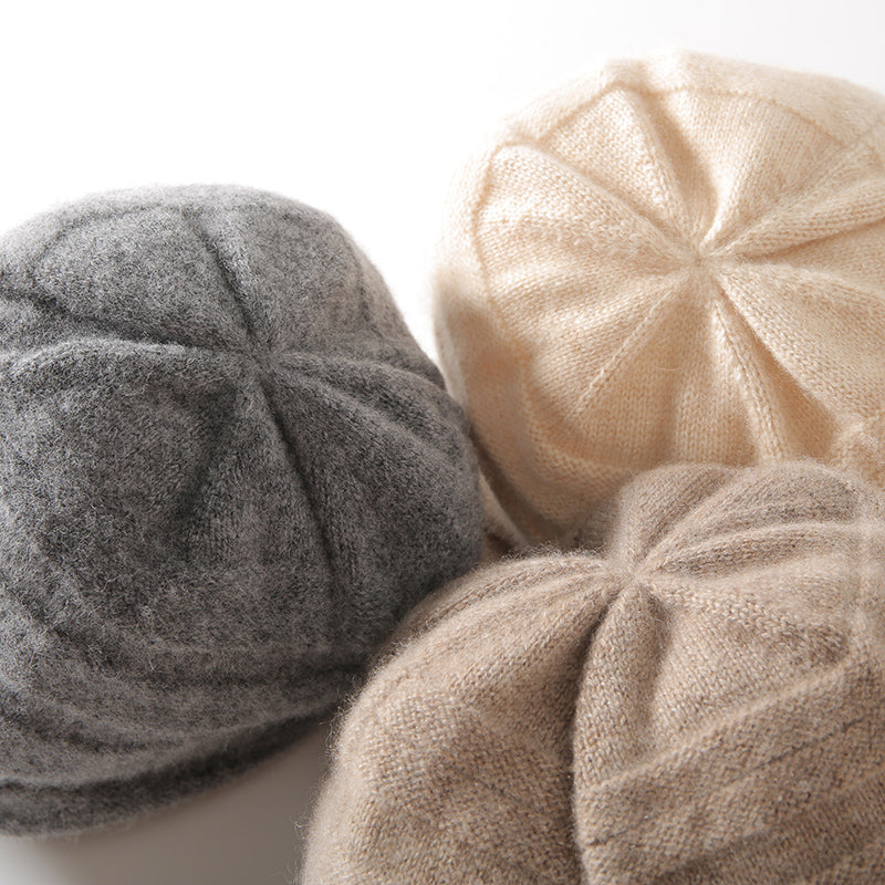 Women's Fashion Versatile Solid Color Cashmere Hat