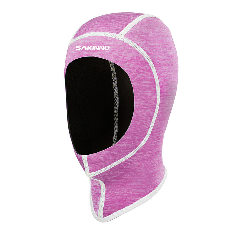 Cagoule de plongée anti-froid et anti-méduse, bonnet de bain épaissi pour le surf et la plongée avec tuba