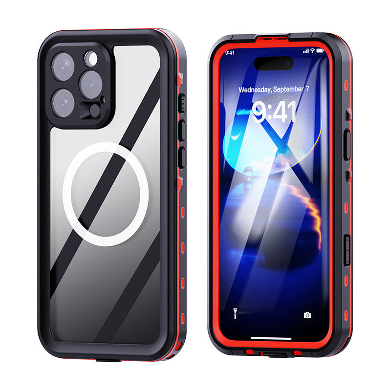 Coque étanche et antichute pour téléphone portable pour la natation et la plongée