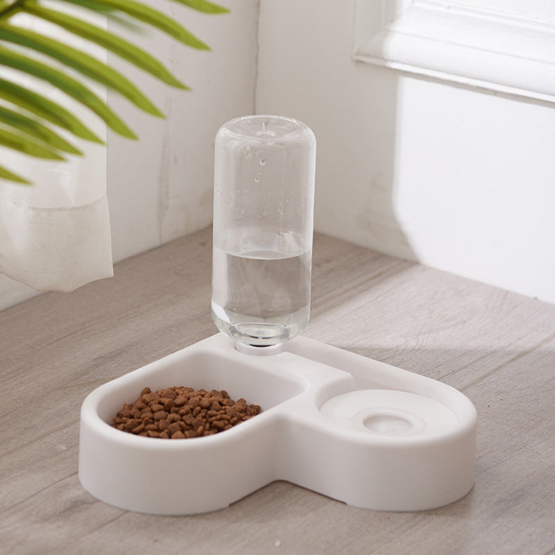 Cat Bowl Dog Bowl Double Bowl Non-wet Mouth Dual-use