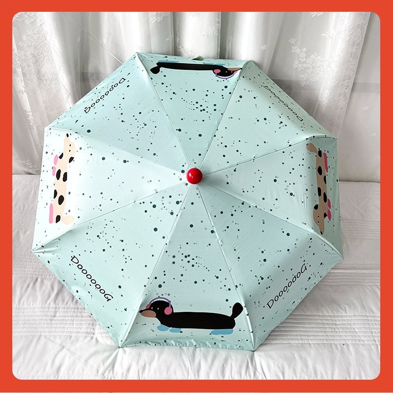Sun Umbrella, Rain And Rain Dual-use Folding