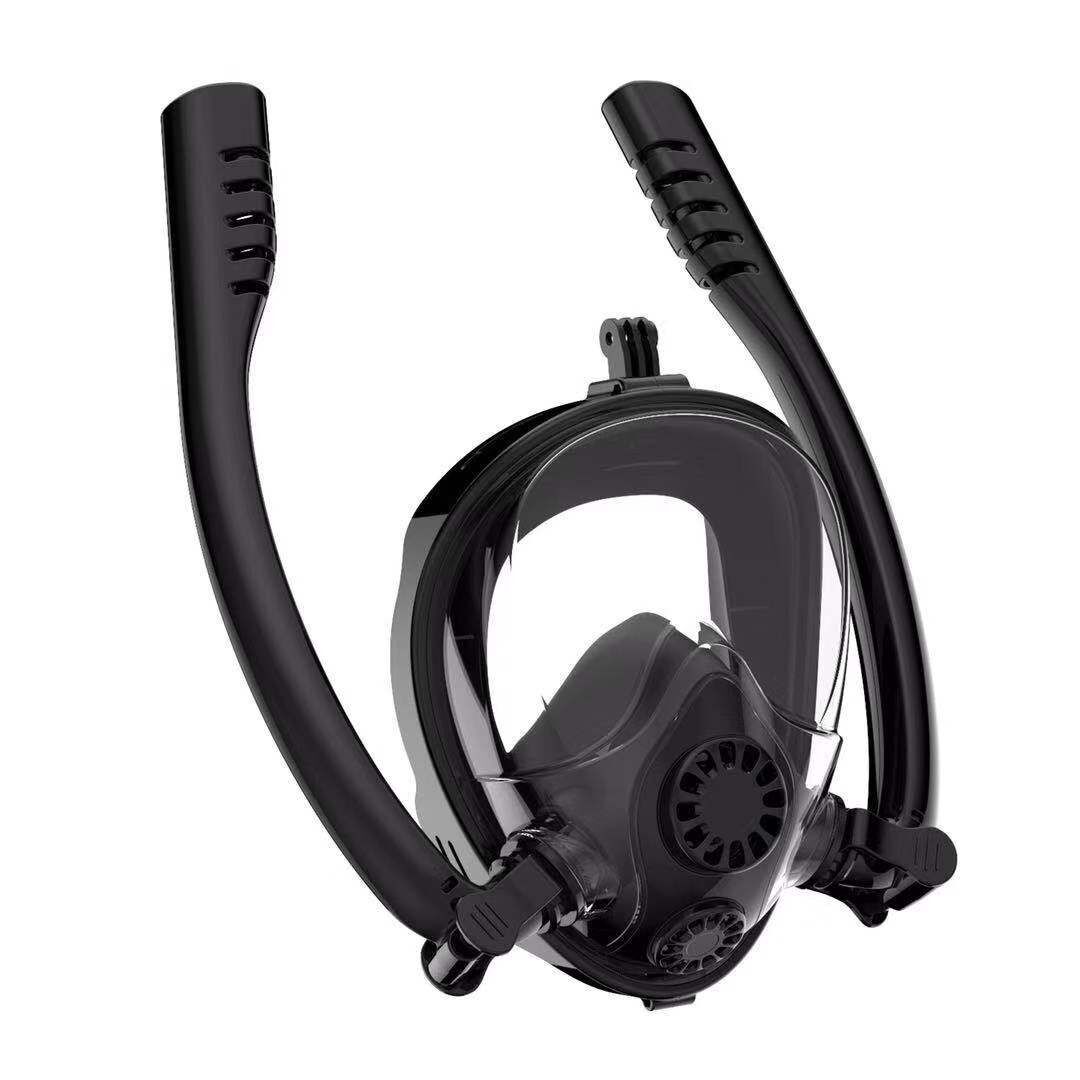 Double Tube Diving Mask Full Dry Snorkeling Suit Adult Swimming Anti-fog Mask