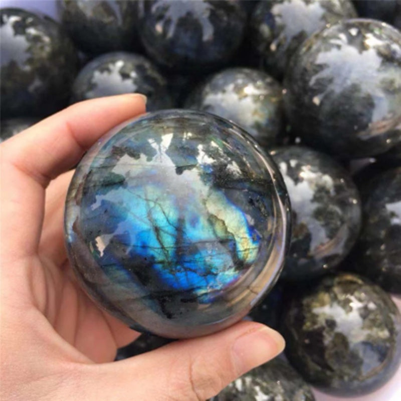 Natural Gray Moonstone Rough Stone Ornaments