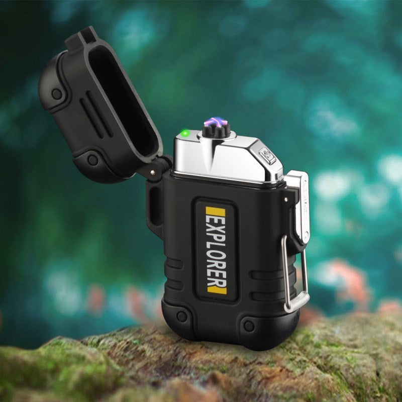 Windproof and silent cigarette lighter