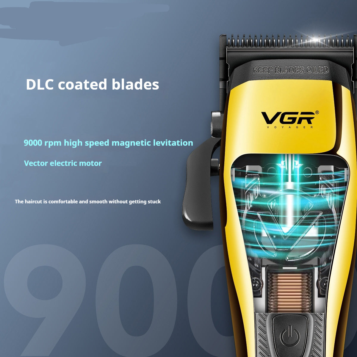 Professional Rechargeable Magnetic Suspension Household Hair Clipper