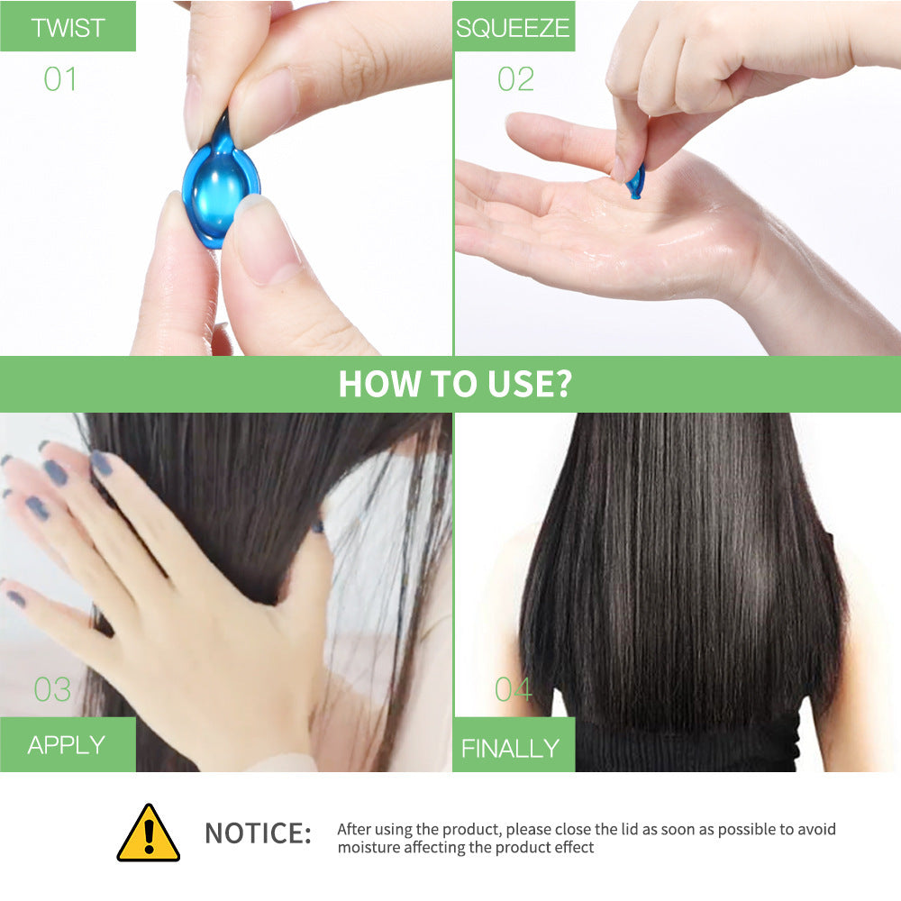 Huile de Soin Hydratante Adoucissante pour Cheveux Secs et Manucurés