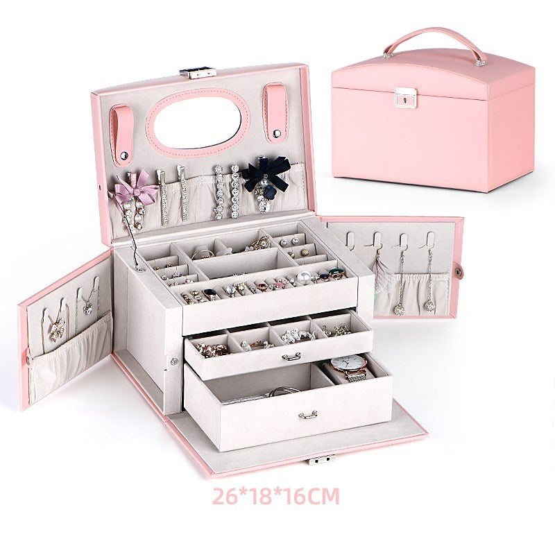 Hand jewelry storage box large capacity household