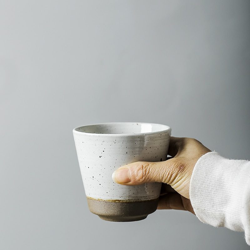 Handmade Stoneware Cup Retro Personality Tea Cup Art Cup